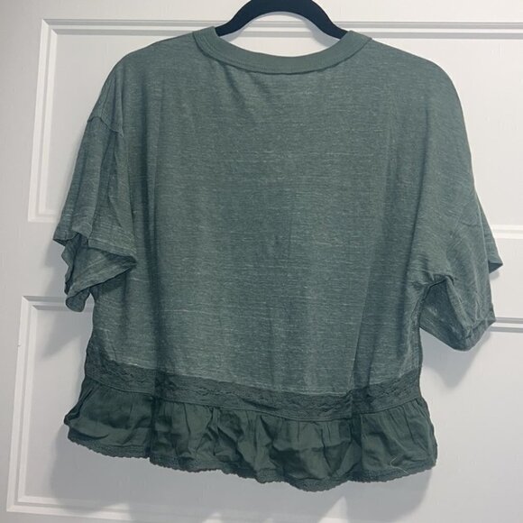 Free People wash army Fall In Love Corset Peplum top in size XS - Picture 11 of 15